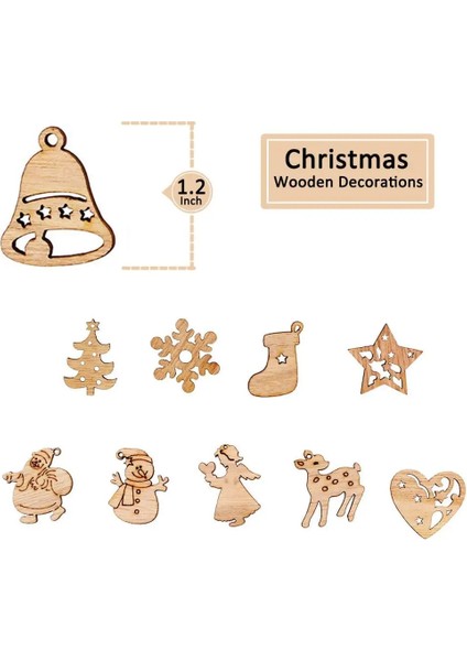 Kar Tanesi Stili Doğal Ahşap Süsler Noel Süslemeleri Ev Noel Ağacı Kar Tanesi Karışık Şekil Ahşap El Sanatları Scrapbooking (Yurt Dışından) indirimleri