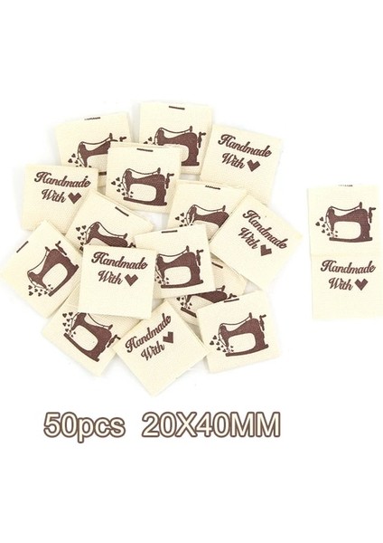 No.7 Tarzı Loth Etiketleri Giyim Için El Yapımı Etiketler Kedi El Yapımı Aşk ile Pamuk Dokuma Etiket El Yapımı Örgü Aksesuarları 2X4CM (Yurt Dışından)