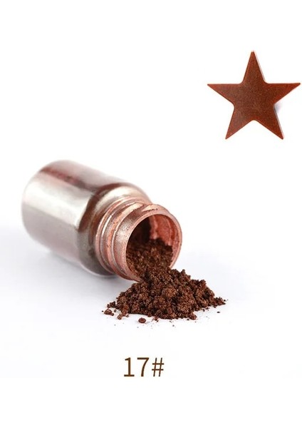 No.17 Stili Inci Tozu Boya Epoksi Reçine Kalıp Pigment Dıy Silikon Takı Yapımı Uv Epoksi Tırnak Boya Pigment Inci Renklendirici Boya Nail Art (Yurt Dışından)