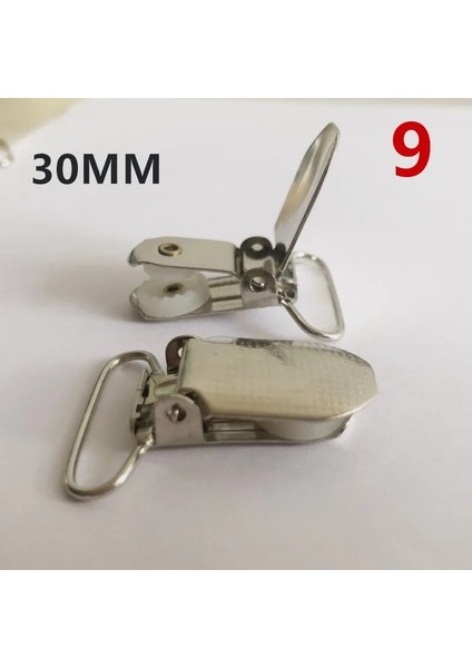 9-30 mm Tarzı Metal Askı Emzik Klipsleri Bebek Kukla Emzikler Claain Aksesuarları Plastik Ekleme Kancası (Yurt Dışından)