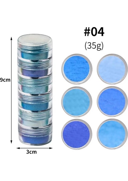 No.4 Tarzı 1 Takım Kozmetik Sınıfı Sedefli Mika Tozu Epoksi Reçine Boya Inci Pigment Dıy Takı El Sanatları Aksesuar Yapımı (Yurt Dışından)