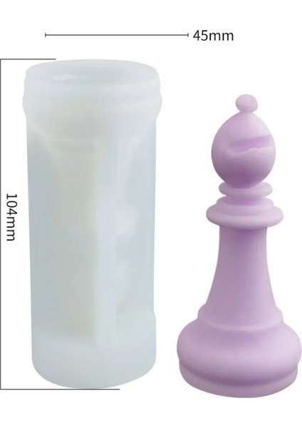 Piyon Stili Dıy Mum Silikon Satranç Kalıbı Reçine Kalıpları Yaratıcı Aromaterapi Mum Alçı Çikolatalı Sabun Yapımı Ev Dekorasyonu (Yurt Dışından)