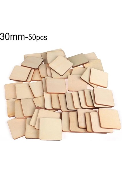 30MM-50PCS Tarzı Lot Yuvarlak Şekil El Yapımı Ahşap Parça Asılı Kolye Doğal Ahşap Süsleme Scrapbooking Ahşap Dıy El Sanatları Ev Dekorasyonu (Yurt Dışından)