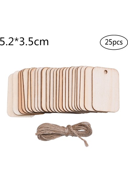 LC146B01 Stili Adet Ahşap Imi Halatlı Boş Diy El Yapımı El Sanatları Ahşap Işareti Ev Dekorasyon Malzemeleri Için Bitmemiş Etiket (Yurt Dışından)