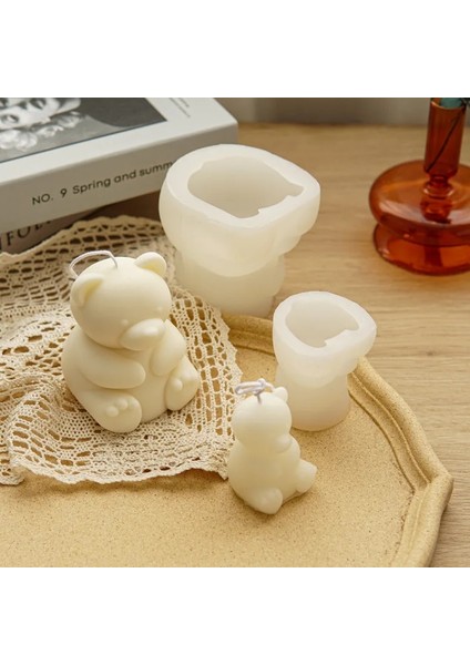 No.3 Tarzı Yeni Silikon Mum Kalıbı 3D Üç Boyutlu Ayı Silikon Kalıp Dıy Aromaterapi Mum Kalıbı Mum Yapımı Malzemeleri Sabun Kalıbı (Yurt Dışından)