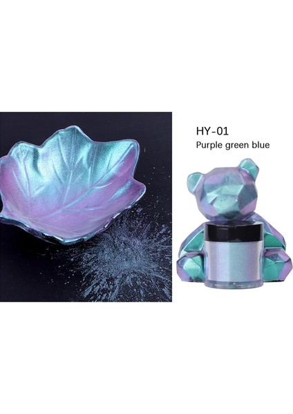 No.1 Tarzı Ayna Bukalemunlar Pigment Sedefli Epoksi Reçine Parıltılı Sihirli Renksiz Toz Reçine Renklendirici Mücevher Uv Regment (Yurt Dışından)