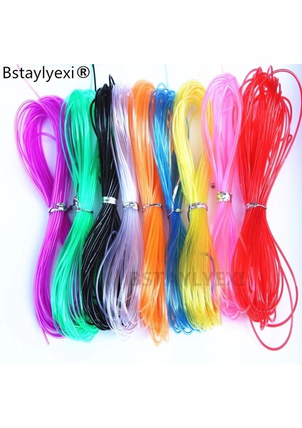 Antik Gümüş Tarzı 10 Metre Şeffaf Güzel Mix Renk 2mm Hollow Kauçuk Boru Kordon Halat Kapak Bellek Tel Yenilik El Sanatları (Yurt Dışından) indirimleri