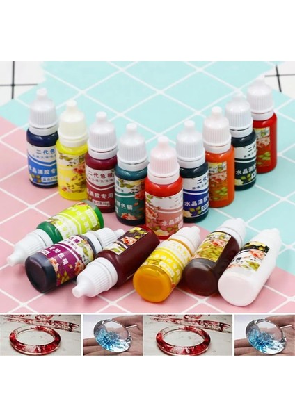 Pembe Balık Tarzı Yüksek Konsantrasyon Uv Reçine Sıvı Inci Renk Boya Pigment Epoksi Dıy Takı Yapımı Için Sabun Mum Sanat El Sanatları Malzemeleri (Yurt Dışından)