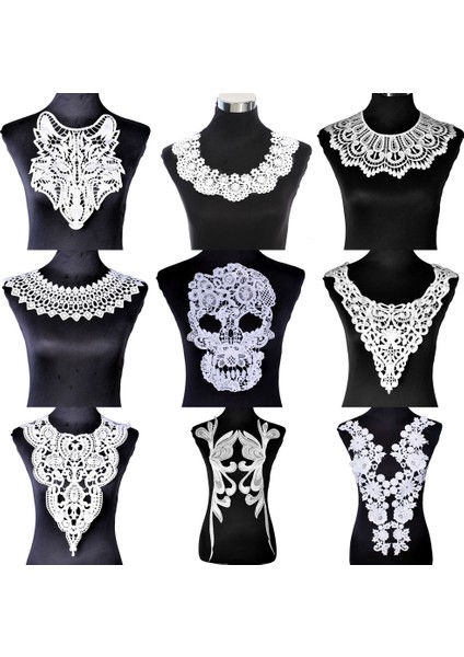 No.17 Stili Nakış Aplike Beyaz Dantel Kumaş Dikiş Dantel Yaka Dıy Trim Dantel Kumaş Elbise Aksesuarları (Yurt Dışından) modelleri