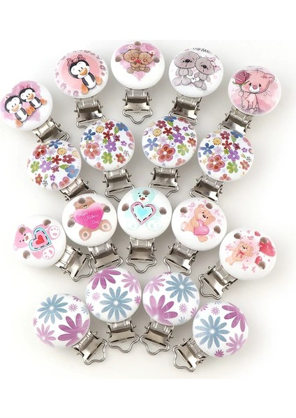 No.2 Tarzı CHEAPE5PC Karton Araba Ayı Ahşap Bebek Emzik Klipsleri Karışık Desen Sahipleri Sevimli Bebek Yatıştırıcı Klipsler Sahipleri Komik Aksesuarlar (Yurt Dışından) fiyatları