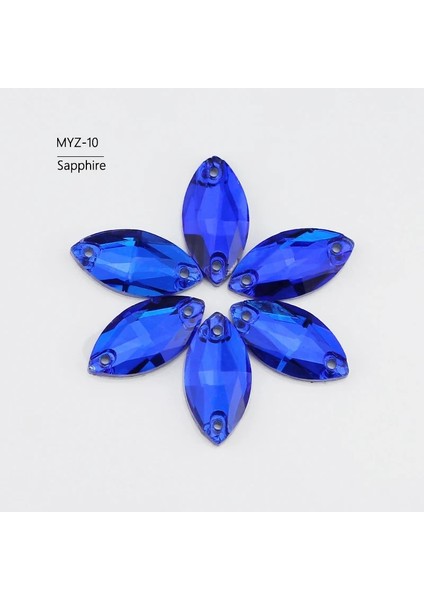 Safir Tarzı 5X10MM72OCS Tüm Boyut Cam Kristal Rhinestones Dikmek Flatback Şekiller Renkli At Gözü Dikiş Taklidi Giysiler Için Gelinlik (Yurt Dışından)