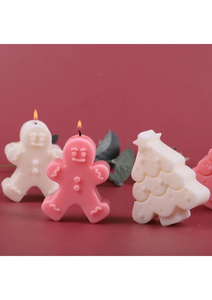Zencefilli Kurabiye Adam Tarzı Zencefilli Kurabiye Adam Noel Ağacı Kar Tanesi Noel Dekorasyon Dıy El Yapımı Sabun Mum Kalıp Aroma Mum Yapımı Malzemeleri (Yurt Dışından)