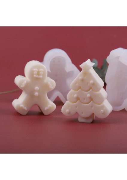 Zencefilli Kurabiye Adam Tarzı Zencefilli Kurabiye Adam Noel Ağacı Kar Tanesi Noel Dekorasyon Dıy El Yapımı Sabun Mum Kalıp Aroma Mum Yapımı Malzemeleri (Yurt Dışından)