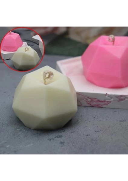 B Tarzı 3D Silikon Mum Kalıbı Aromaterapi Alçı Kalıp Dıy Mum Yapımı Kalıp Kek Pişirme Kalıbı Mum Yapımı Malzemeleri Kil Kalıp (Yurt Dışından)