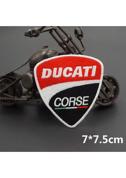 P11-2 Velcro Stili Truumph Ducatı Işlemeli Punk Biker Yamalar Giysi Çıkartmaları Giyim Aksesuarları Rozeti (Yurt Dışından) modelleri