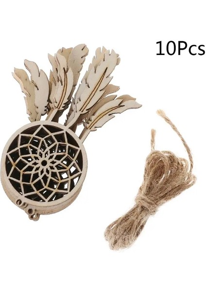 Lazer Kesim Ahşap Dreamcatcher Süsleme Ahşap Şekil El Sanatları Düğün Dekoru 19QB (Yurt Dışından)
