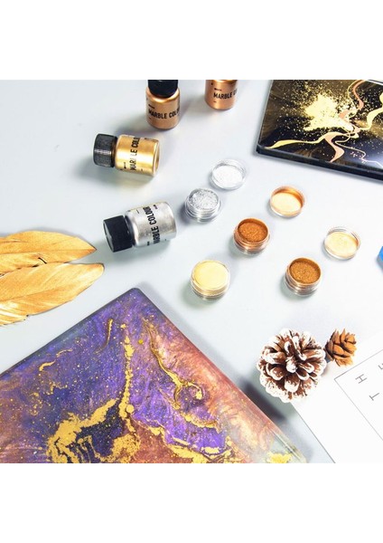 S1 3g 1pc Tarzı 4 Colorsset Ayna Metal Doku Inci Tozu Epoksi Reçine Renklendirici Glitter Mermer Metalik Pigment Reçine Boya Takı Yapımı Çok (Yurt Dışından)