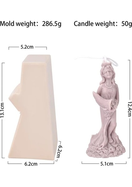Zenginlik Tanrıçası Tarzı 3D Retro Meryem Heykel Silikon Kalıp Diy Klasik Servet Tanrıçası Mum Anne Anneler Günü Hediyesi Için Mum Kalıp (Yurt Dışından)
