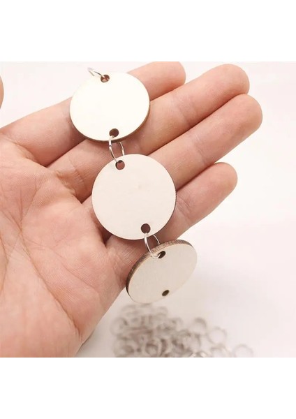 Alendar Ahşap Parça Yuvarlak Şekil Kayıt Endant Ahşap Noel Dilim Bezemeler Diy Craft Ev Diy Dekorasyon (Yurt Dışından)