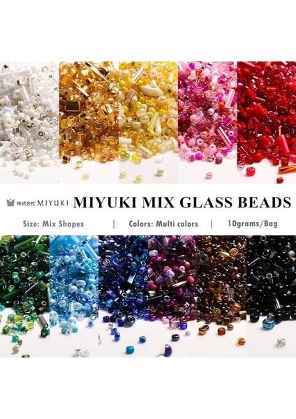 M3114 Pembe Stil Karışık 10 Gram Karışık Miyuki Cam Tohum Boncuk Çok Şekiller Japonya Toho Spacer Boncuk Dıy Düğün Zanaat Kadın Konfeksiyon Aksesuarları 10G (Yurt Dışından) fiyatları