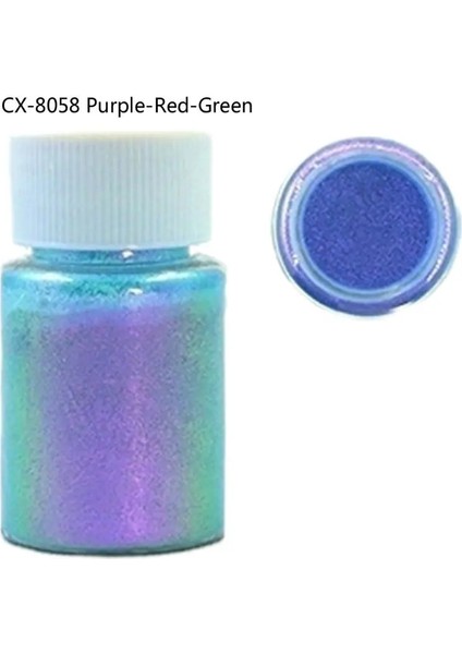 NO.8058 Tarzı Ayna Bukalemunlar Pigment Sedefli Epoksi Reçine Glitter Sihirli Renksiz Toz Reçine Renklendirici Takı Yapımı Araçları (Yurt Dışından)