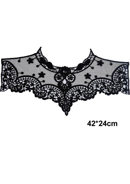 No.19 Tarzı Elbise Aplike Dantel Kumaş Bluz Kostüm Dekor Aksesuarları Dıy Yaka Yaka Dikiş Trimler Beyaz Siyah (Yurt Dışından) indirimleri