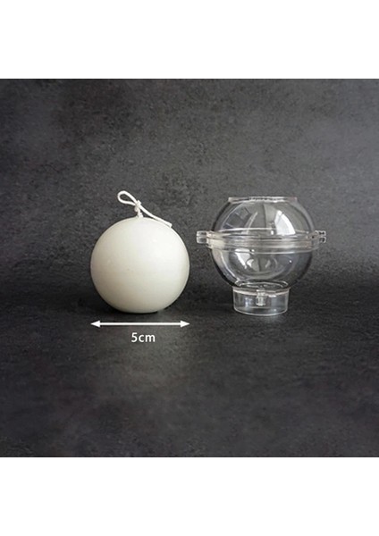 Yuvarlak Top Stili 2022 Sevgililer Günü Diy Plastik Mum Kalıbı 3D Kalıp Sütunlu Akrilik Kalıp Sabun Kalıbı Kek Kalıbı Aromaterapi Mum Yapımı Kaynağı (Yurt Dışından)