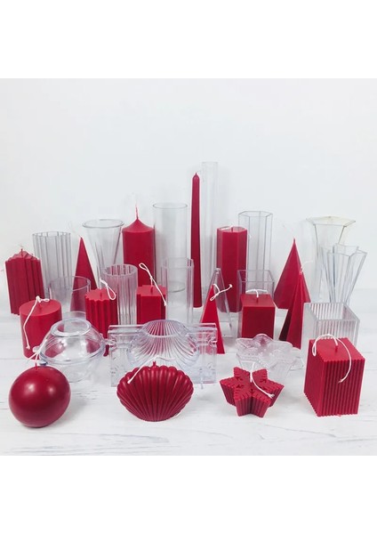 Yuvarlak Top Stili 2022 Sevgililer Günü Diy Plastik Mum Kalıbı 3D Kalıp Sütunlu Akrilik Kalıp Sabun Kalıbı Kek Kalıbı Aromaterapi Mum Yapımı Kaynağı (Yurt Dışından)