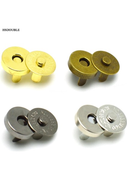 14 mm Siyah Nikel Stili 50 Parça Manyetik Çıtçıt Tokalar Düğmeler Çanta Çanta Cüzdan Craft Çanta Parçaları Aksesuarlar (Yurt Dışından) modelleri