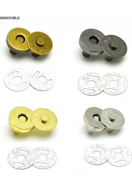 14 mm Siyah Nikel Stili 50 Parça Manyetik Çıtçıt Tokalar Düğmeler Çanta Çanta Cüzdan Craft Çanta Parçaları Aksesuarlar (Yurt Dışından) fırsatları