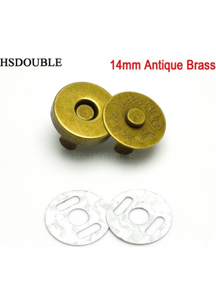 14 mm Siyah Nikel Stili 50 Parça Manyetik Çıtçıt Tokalar Düğmeler Çanta Çanta Cüzdan Craft Çanta Parçaları Aksesuarlar (Yurt Dışından) indirimleri