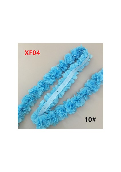 No.10 Tarzı 26 Çiçek 14 Renk 3D Şifon Çiçekler Dıy 5cm Genişlik Dantel Trim Dantel Kurdele Dekorasyon Giysi Aksesuarları XF04 (Yurt Dışından)