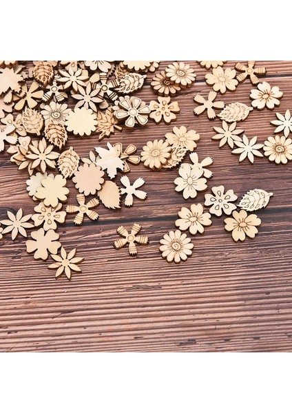 Açık Yeşil Tarzı Çanta Karışımı Ahşap Parçalar Yaratıcı Çiçek Yaprakları Kesikler Dilim Dıy Ahşap Sanat Dekorasyonu Için Ev Partisi Doodle Scrapbooking (Yurt Dışından) fırsatları