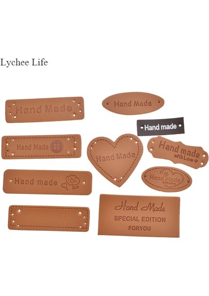 Tarzınıza Uygun Özel Baskı Lychee Life El Yapımı Dikiş Giysi Etiketleri El Yapımı Kabartmalı Pu Deri Etiket Etiketleri Kot Çanta Diy El Sanatları (Yurt Dışından) fiyatları