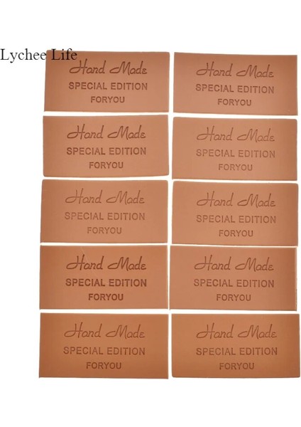 Tarzınıza Uygun Özel Baskı Lychee Life El Yapımı Dikiş Giysi Etiketleri El Yapımı Kabartmalı Pu Deri Etiket Etiketleri Kot Çanta Diy El Sanatları (Yurt Dışından) modelleri