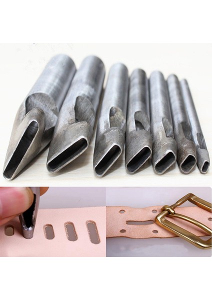 6 Adet 2mm Set Stili Dıy Sondaj Ucu Deri El Sanatları Zımba Düz Delgeç Maker Kesici Keski Alet Seti (Yurt Dışından) modelleri
