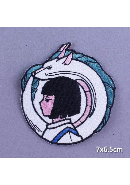 PE6229CT Stili Japonya Paktı Karikatür Anime Demir On Yamalar Giyim Için Japon Tarzı Nakış Yama Dıy Yüzsüz Adam Aplike Çıkartmalar Rozeti (Yurt Dışından) fırsatları