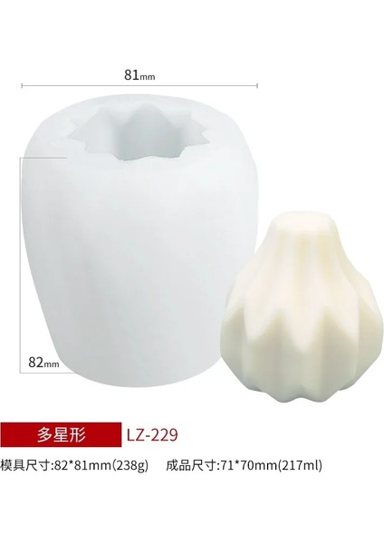 LZ-229 Stili Büyük Silindir Mum Kalıp Silikon Kalıp Mum Yapımı Için Diy El Yapımı Reçine Kalıpları Alçı Balmumu Kalıp Alçı Ev Dekorasyonu (Yurt Dışından)