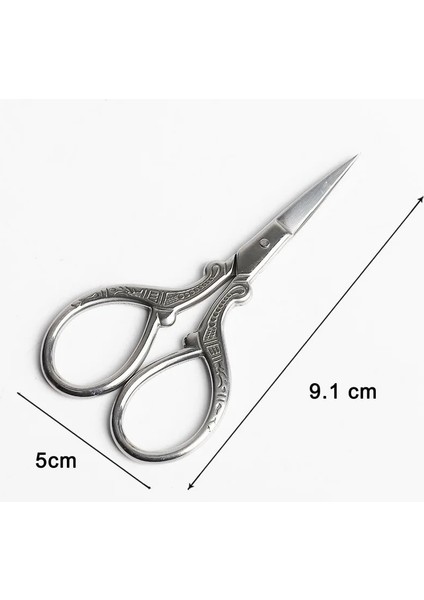 9.1 cm Şerit Stili Yüksek Li Avrupa Çapraz Dikiş Retro Vintage Antika Dikiş Kuyruk El Sanatları Dıy Ev Kumaş Kesim Trim Makas (Yurt Dışından)