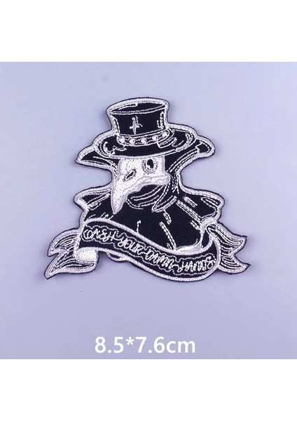 PE5588CT Stili Veba Doktor Yama Punk Giyim Işlemeli Yamalar Ceket Aplikler Rozetleri Dıy Kafatası Yama Demir On Yamalar Giysiler (Yurt Dışından)