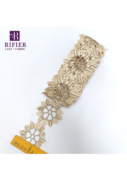 Çok Renkli Stil Gine Kadınlar Için 5 Metre Gipür Dantel Şerit Bant Günlük Elbiseler Dıy Dikiş Dekorasyon Danteller Trim Aksesuarları Pamuk Dantel Kumaş (Yurt Dışından)