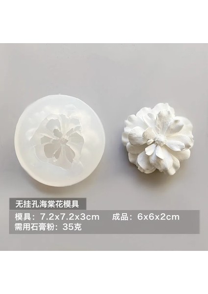 B Tarzı 3D Begonya Çiçek Sabunu Kalıpları Rhododendron Çiçek Dıy Kokulu Alçı Kalıpları El Yapımı Kolye Liste Silikon Kalıp (Yurt Dışından)