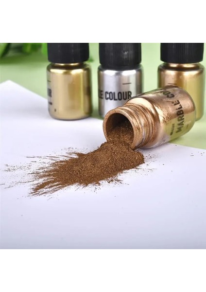 5-8g Gümüş Tarzı 3gg Ayna Metal Doku Inci Tozu Epoksi Reçine Renklendirici Glitter Mermer Metalik Pigment Reçine Boya Takı Yapımı (Yurt Dışından)