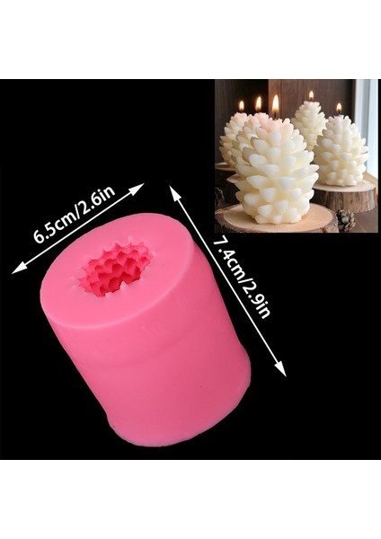 No.1 Tarzı 3D Noel Çam Kozalağı Silikon Mum Kalıbı Diy El Yapımı Aromaterapi Mumları Balmumu Çam Kozalağı Mum Yapımı Kalıp (Yurt Dışından)
