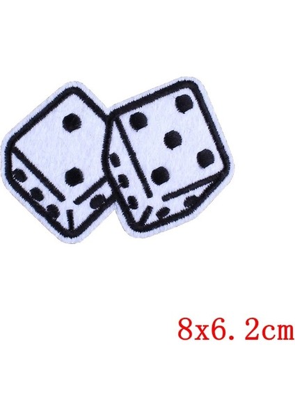 PE4818CT Stili Joker Punk Kafatası Giysi Üzerinde Yamalar Poker Demir On Yamalar Giyim Için Şerit Aplike Rozetleri Giysi Nakış Yama (Yurt Dışından) fırsatları