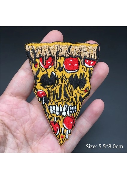 Kahverengi Tarzı Rock Punk Giysi Yamaları Işlemeli Diy Demir On Yamalar Giyim Ceket Rozetleri Dikiş Çıkartmaları Kafatası Aplike Punk Yamaları (Yurt Dışından)