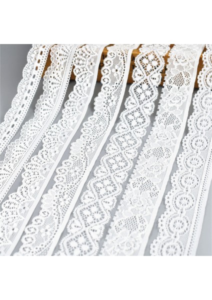 No 24 3.6cm 1.44 Inç Stili 5 Yardlot Yüksek Li Beyaz Elastik Dantel Şerit Düzeltir Iç Çamaşırı Dantel Trim Dikiş Dekorasyon Için Işlemeli Afrika Dantel Kumaş (Yurt Dışından)
