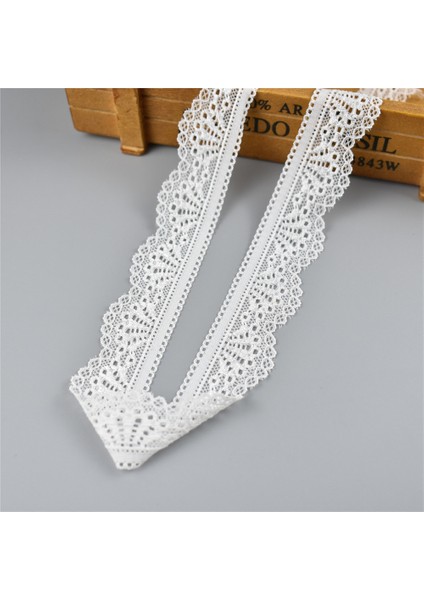 No 24 3.6cm 1.44 Inç Stili 5 Yardlot Yüksek Li Beyaz Elastik Dantel Şerit Düzeltir Iç Çamaşırı Dantel Trim Dikiş Dekorasyon Için Işlemeli Afrika Dantel Kumaş (Yurt Dışından)
