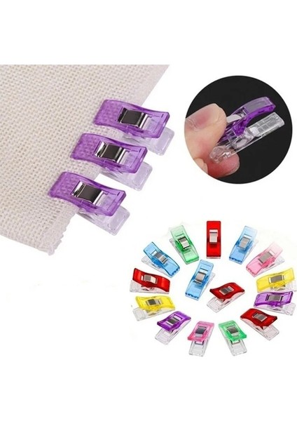 20 Adet Tarzı Pcs Dikiş Klipsleri Plastik Kelepçeler Kapitone Crafting Crocheting Örgü Güvenlik Klipsleri Çeşitli Renkler Bağlama Klipsleri Kağıt (Yurt Dışından) fiyatları