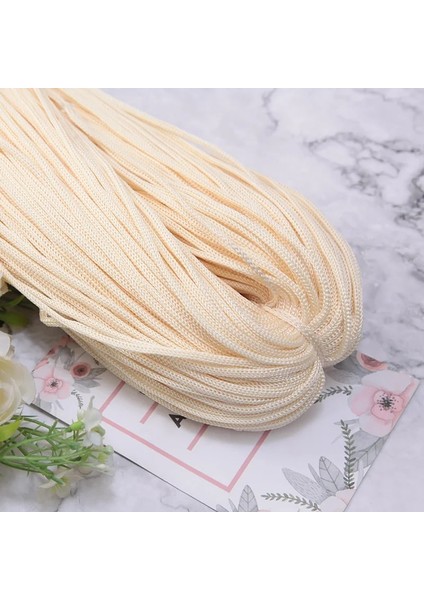 J Tarzı Multicolm Güçlü Örgülü Iplik Ipek Saten Naylon Kordon Halat Dıy Takı Bilezik Yapımı Bulguları Boncuklu Tel 3mm (Yurt Dışından) fırsatları